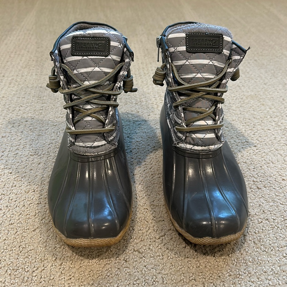 Sperry Top-sider Gray Duck boot Size 8